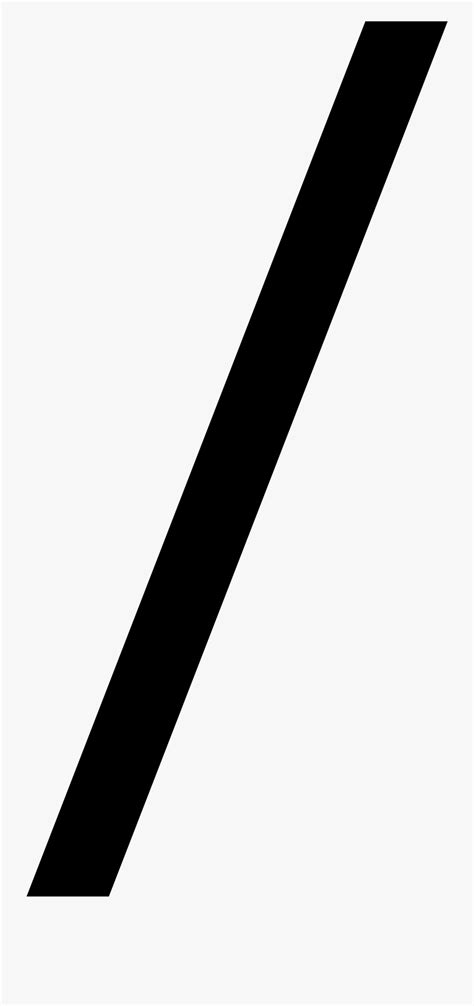 slash symbol.